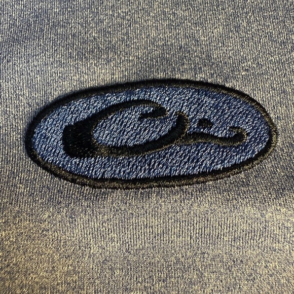 NWT Drake Men's Lightweight Blue Quarter-Zip Pullover - Picture 3 of 10